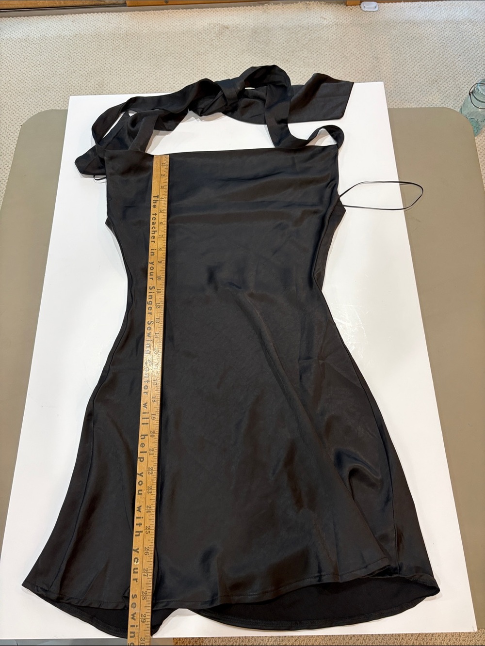 Altar'd State One Shoulder Black Dress